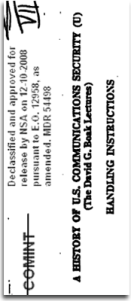 Boak's History of US COMSEC