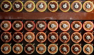 Bombe machine used to crack Enigma ciphertext