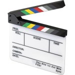 Video clapperboard slate, courtesy B&H Photo Video