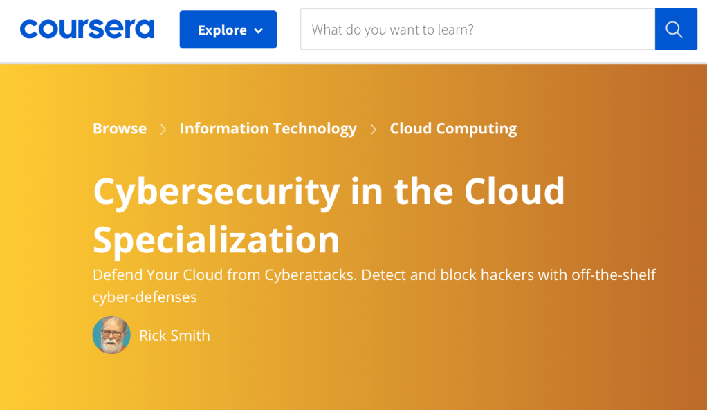 Cloud Security Specialization&nbsp;Launched