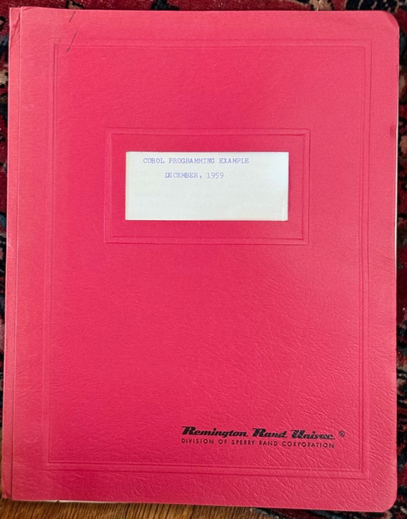 1959 COBOL coding example