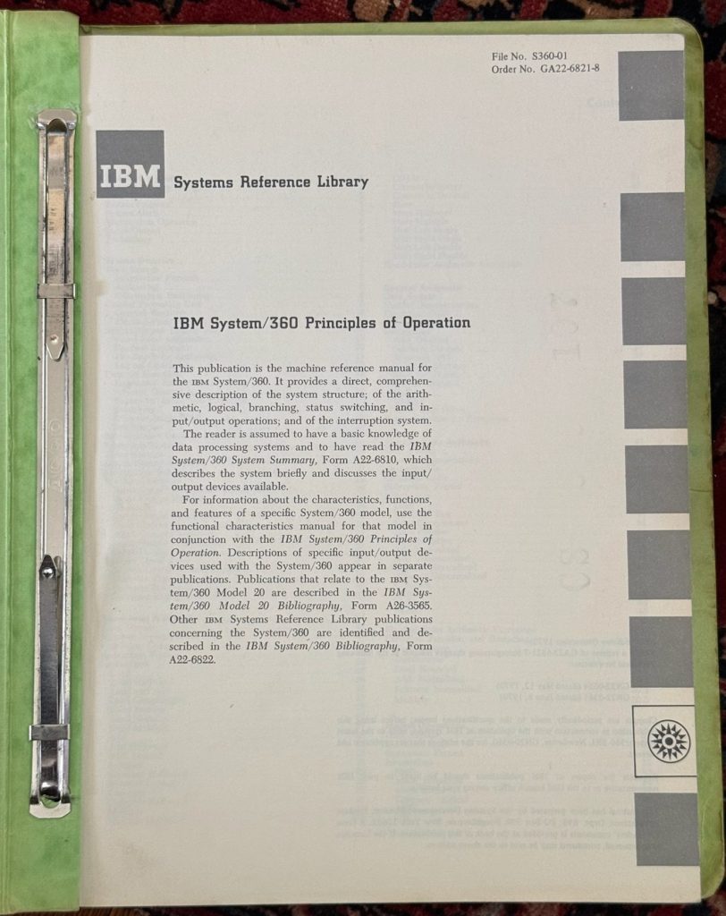 1964 IBM 360 Principles of Operation