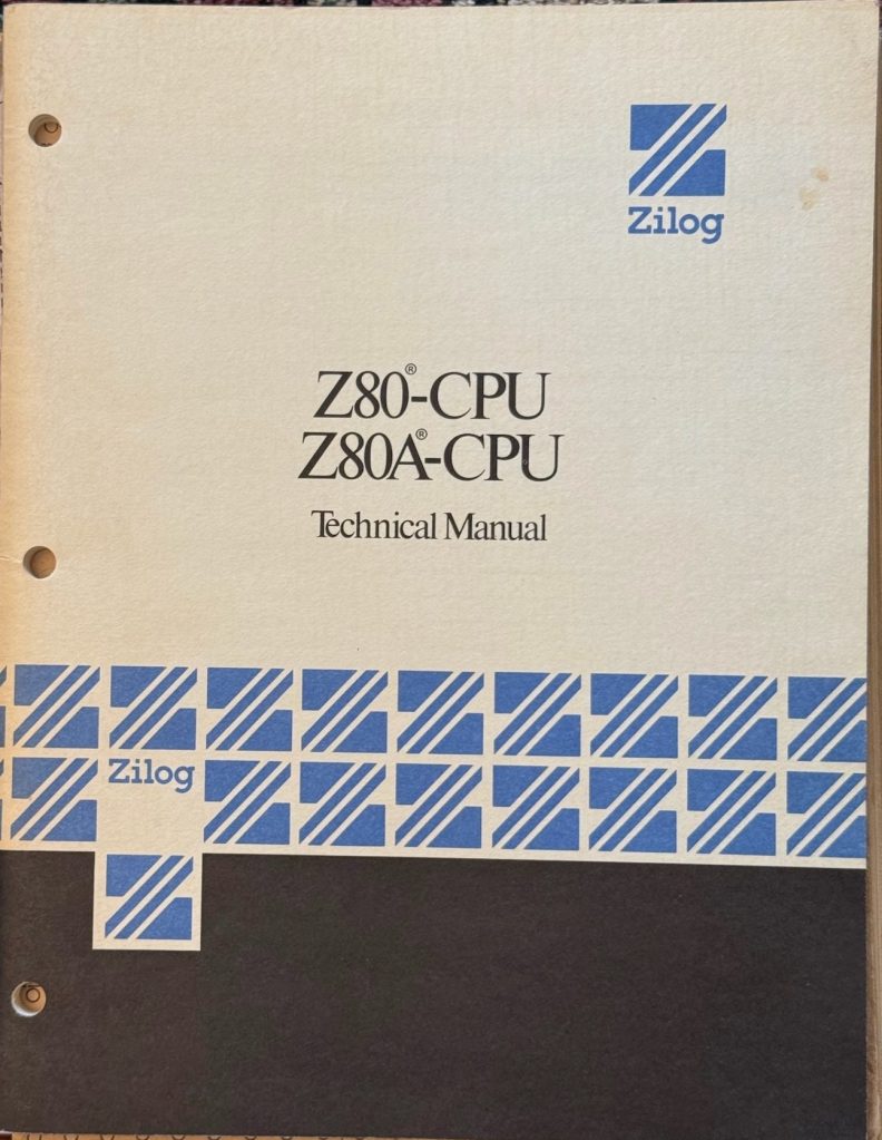 1977 Zilog Z80-Z80A CPU manual