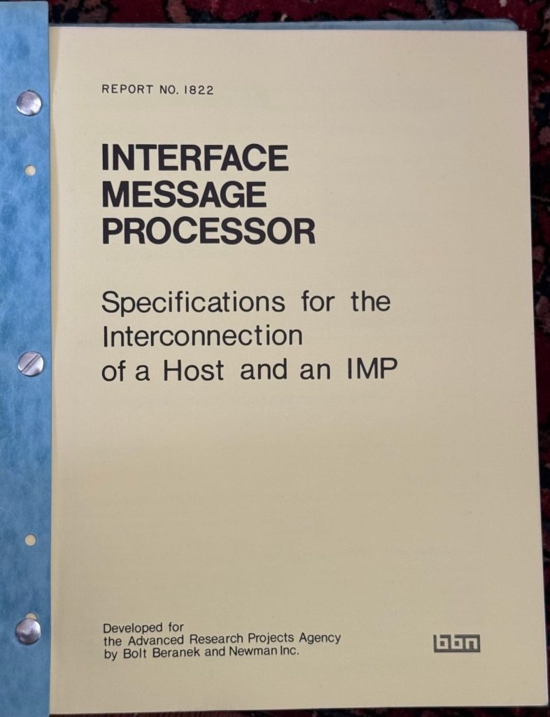 1978 BBN 1822 ARPANET Interface