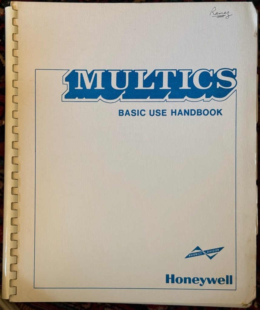 1979 Multics Basic Use Handbook by Honeywell
