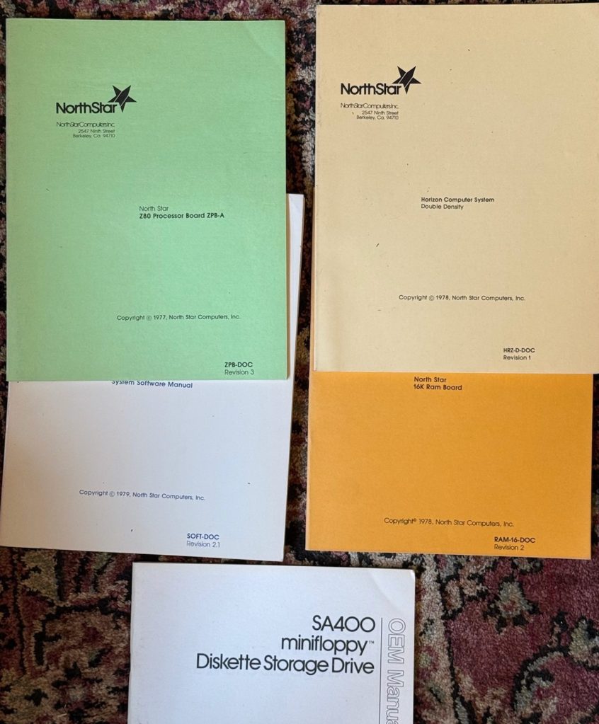 1979 North Star Horizon PC manuals