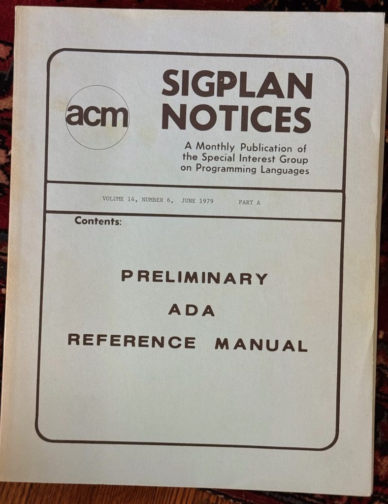 1979 Preliminary ADA Reference Manual